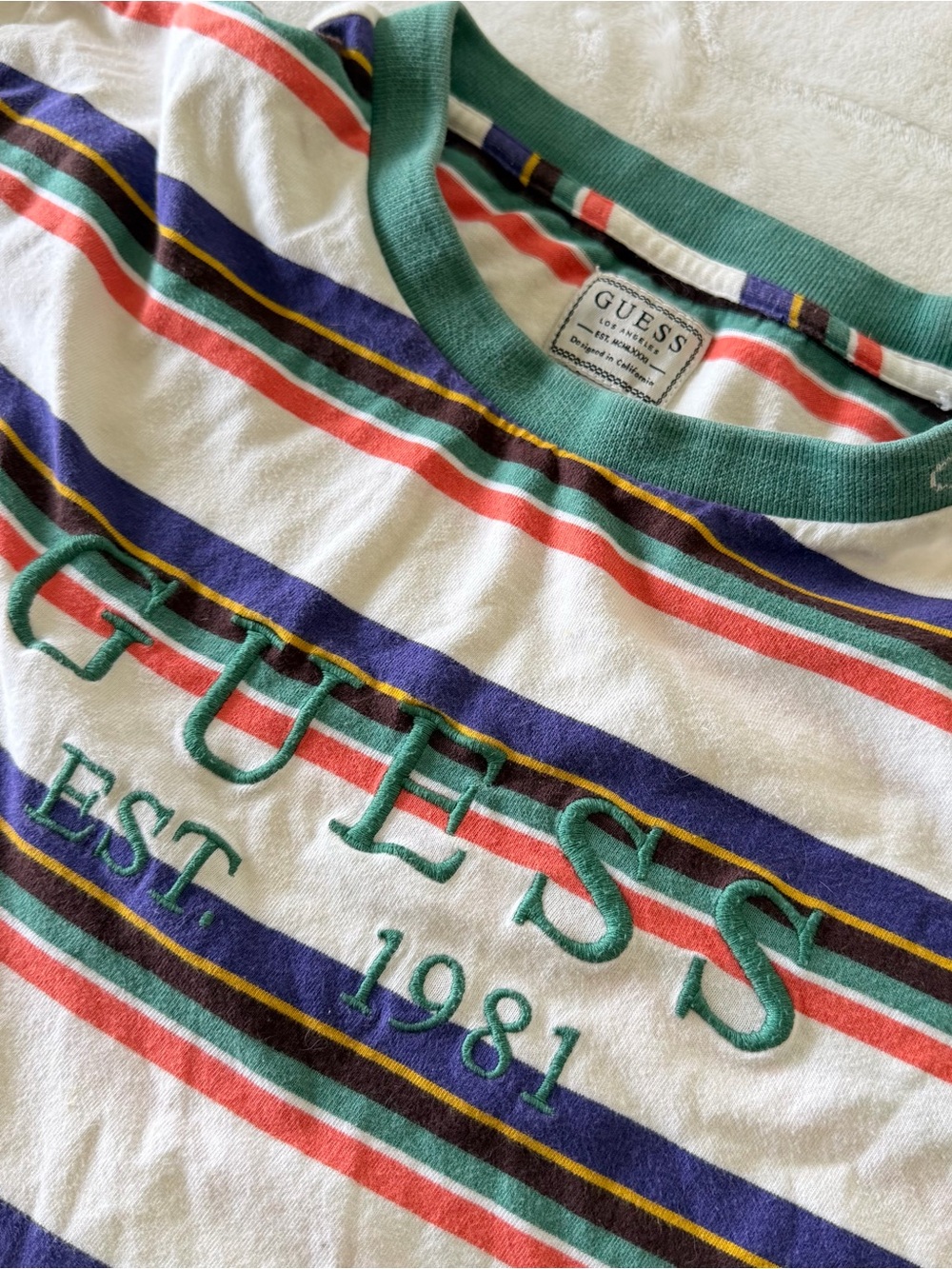 Vintage 90s 2000s Y2K GUESS Original's American Tradition California T-Shirt S
